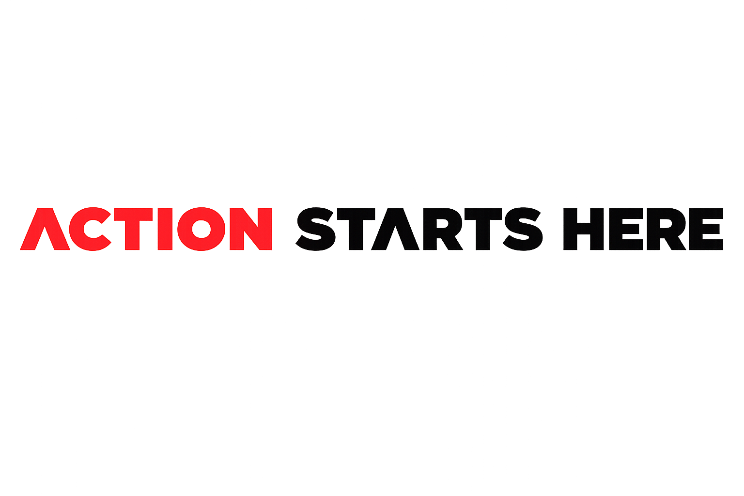 Action Starts Here Zwart (2)